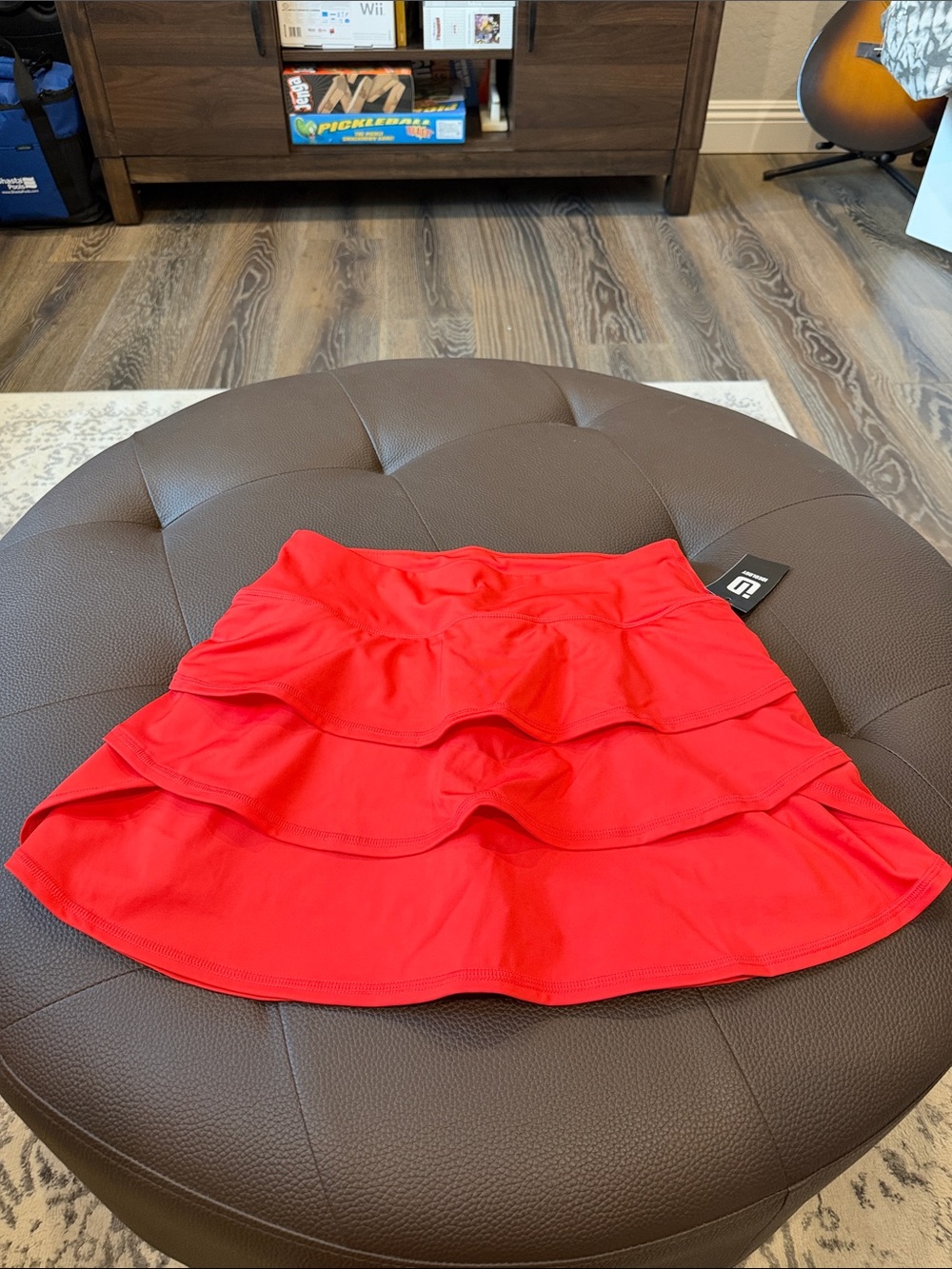 Ideology Red Layered Tennis Skort